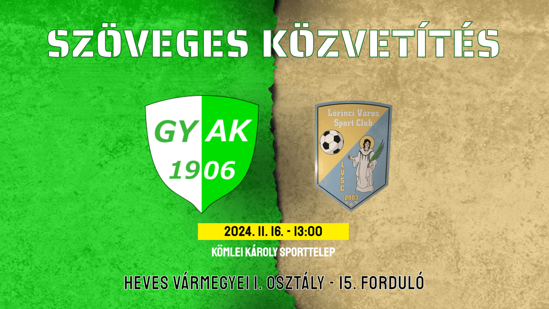 Közvítítés – 15. forduló