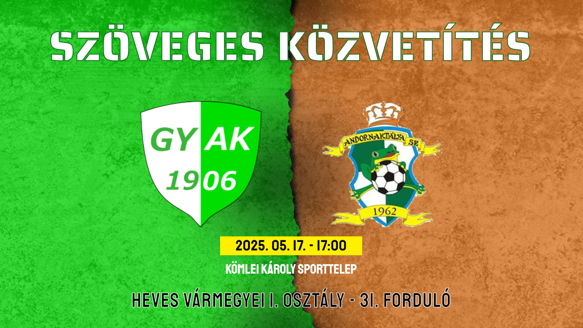 Közvetítés – 31. forduló