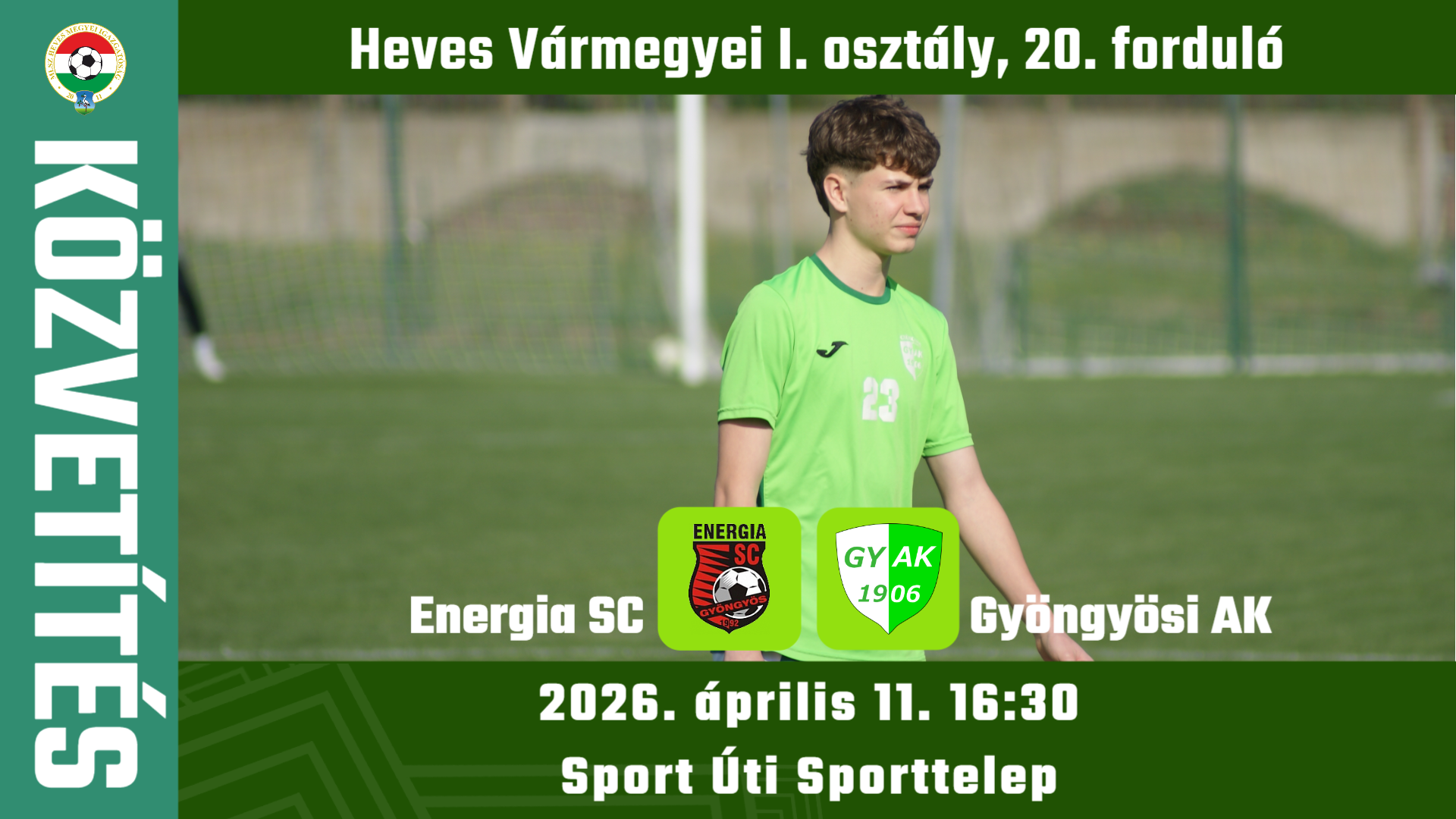 Közvetítés – 20. forduló