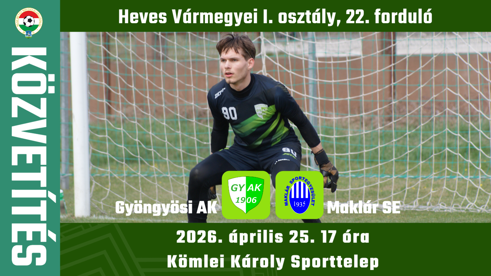 Közvetítés – 22. forduló